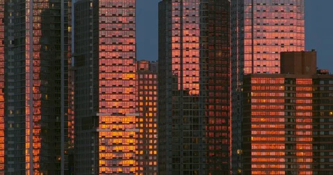 A cluster of skycrapers in abstract. Stock Footage 95906031