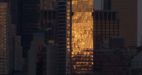 A cluster of skycrapers in abstract. Video stock 95906942