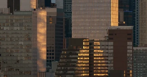 A cluster of skycrapers in abstract. Video stock 95942314