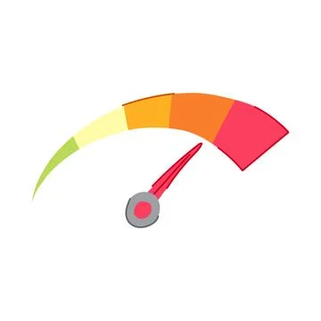 Cluster speedometer cartoon vector illustration Stock Illustration