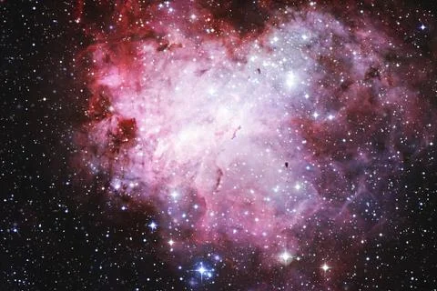 Cluster of stars in deep space. Elements of this image furnished by NASA 库存照片