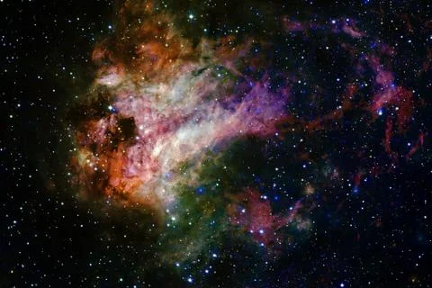 Cluster of stars in deep space. Elements of this image furnished by NASA Stock Photos