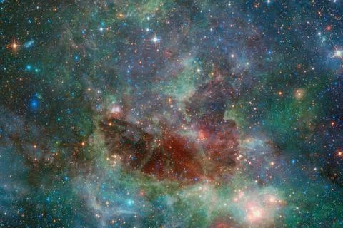 Cluster of stars in deep space. Elements of this image furnished by NASA Stock Photos