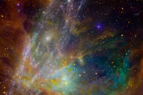 Cluster of stars in deep space. Elements of this image furnished by NASA Stock Photos