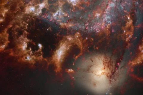 Cluster of stars in deep space. Elements of this image furnished by NASA Stock Photos