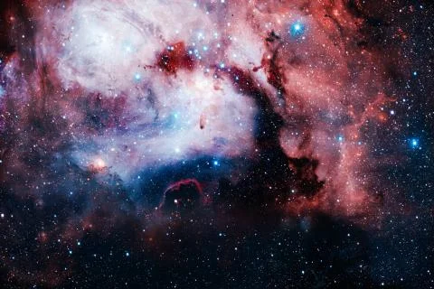 Cluster of stars in deep space. Elements of this image furnished by NASA Stock Photos