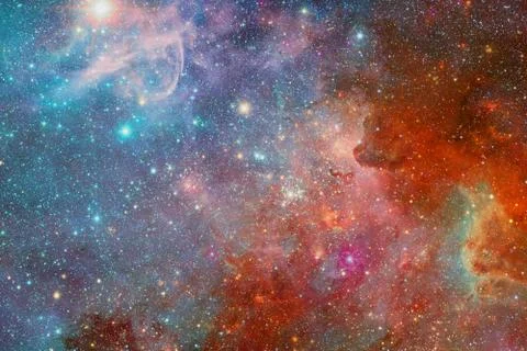 Cluster of stars. Nebula. Elements of this image furnished by NASA Foto stock