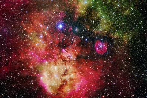 Cluster of stars. Nebula. Elements of this image furnished by NASA Stock Photos