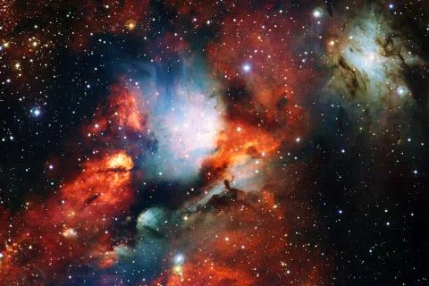 Cluster of stars. Nebula. Elements of this image furnished by NASA Foto stock