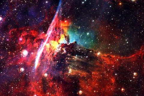 Cluster of stars. Nebula. Elements of this image furnished by NASA Stock Photos