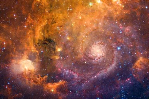 Cluster of stars. Nebula. Elements of this image furnished by NASA Fotos Stock