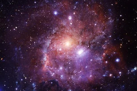 Cluster of stars. Nebula. Elements of this image furnished by NASA Foto stock