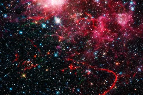 Cluster of stars. Nebula. Elements of this image furnished by NASA Stockfoto's