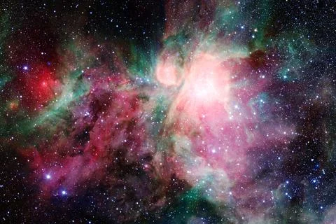 Cluster of stars. Nebula. Elements of this image furnished by NASA Stock Photos
