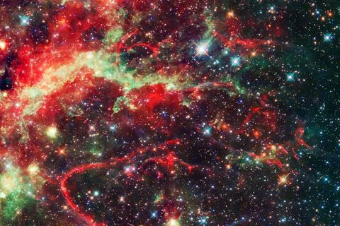 Cluster of stars. Nebula. Elements of this image furnished by NASA 写真素材