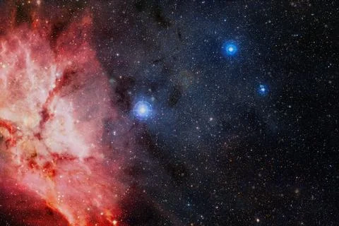 Cluster of stars. Nebula. Elements of this image furnished by NASA Stock Photos