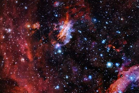 Cluster of stars. Nebula. Elements of this image furnished by NASA Stock Photos