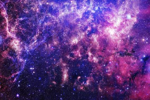Cluster of stars. Nebula. Elements of this image furnished by NASA Fotos Stock