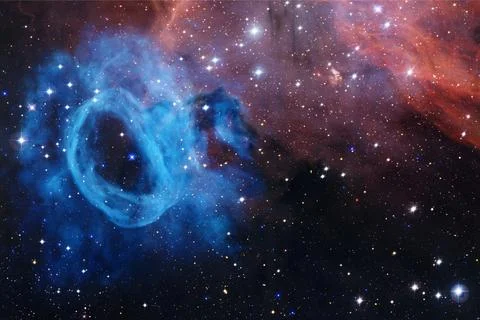 Cluster of stars. Nebula. Elements of this image furnished by NASA 写真素材