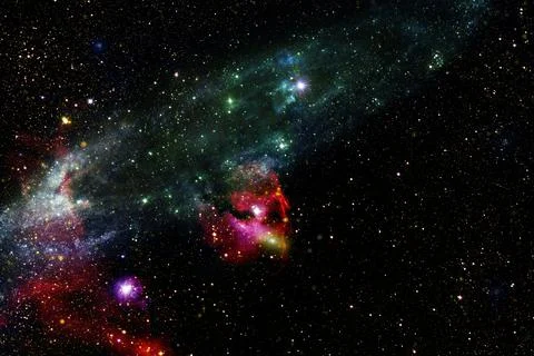 Cluster of stars. Nebula. Elements of this image furnished by NASA Stock Photos