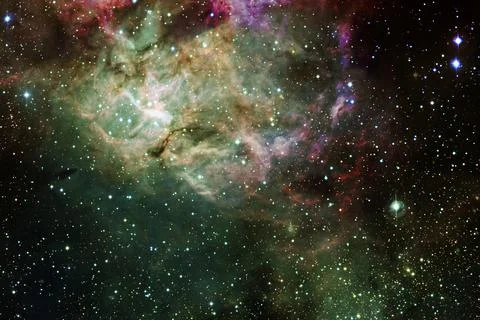 Cluster of stars. Nebula. Elements of this image furnished by NASA Stockfoto's