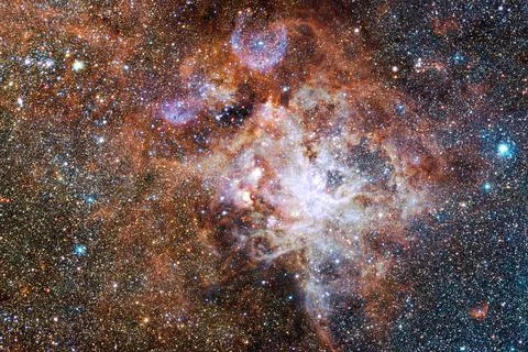 Cluster of stars. Nebula. Elements of this image furnished by NASA Stock Photos