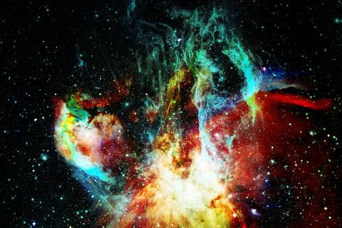 Cluster of stars. Nebula. Elements of this image furnished by NASA Stockfoto's