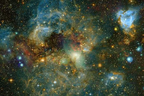 Cluster of stars. Nebula. Elements of this image furnished by NASA Stock Photos