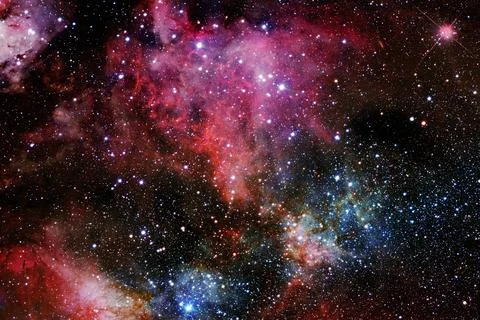 Cluster of stars. Nebula. Elements of this image furnished by NASA Stock Photos