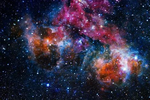 Cluster of stars. Nebula. Elements of this image furnished by NASA Stock Photos