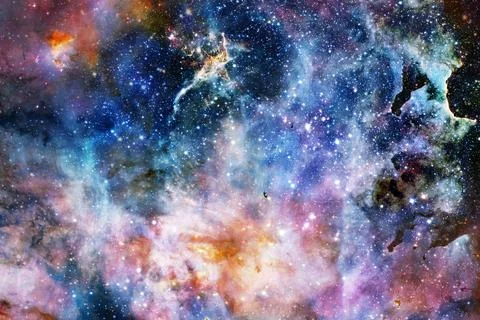 Cluster of stars. Nebula. Elements of this image furnished by NASA Fotos Stock