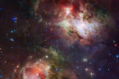 Cluster of stars. Nebula. Elements of this image furnished by NASA Stock Photos