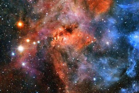 Cluster of stars. Nebula. Elements of this image furnished by NASA Foto stock