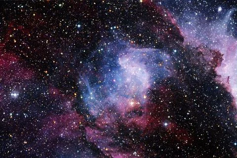 Cluster of stars. Nebula. Elements of this image furnished by NASA Foto stock