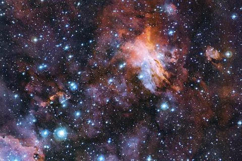 Cluster of stars. Nebula. Elements of this image furnished by NASA Stock Photos