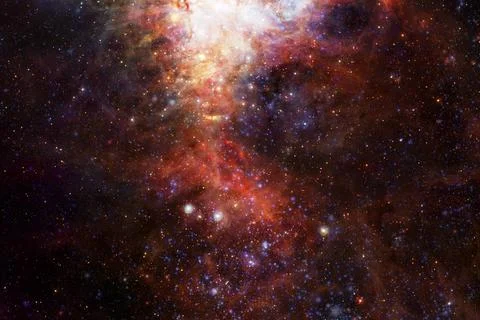 Cluster of stars. Nebula. Elements of this image furnished by NASA Stock Photos