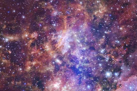 Cluster of stars. Nebula. Elements of this image furnished by NASA Stock Photos