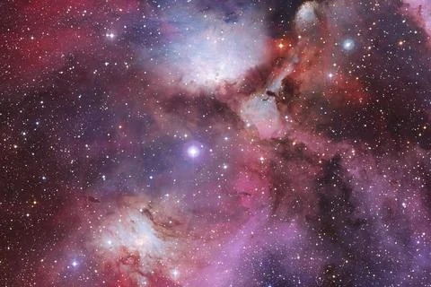 Cluster of stars. Nebula. Elements of this image furnished by NASA Stock Photos