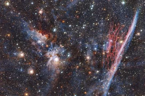 Cluster of stars. Nebula. Elements of this image furnished by NASA Photos