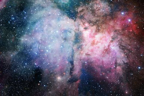 Cluster of stars. Nebula. Elements of this image furnished by NASA Foto stock
