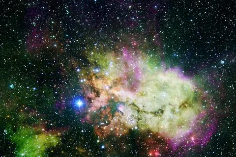 Cluster of stars. Nebula. Elements of this image furnished by NASA Stock Photos
