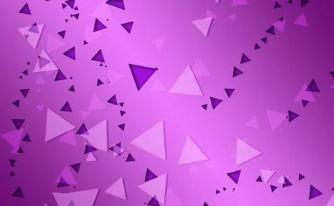 Cluster of triangle with different shades of purple Stock-Illustration