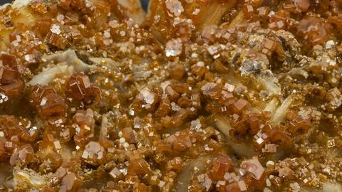 Cluster of vanadinite crystals Foto stock