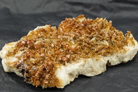 Cluster of vanadinite crystals Stock Photos