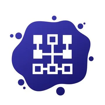Cluster vector icon for web 스톡 일러스트