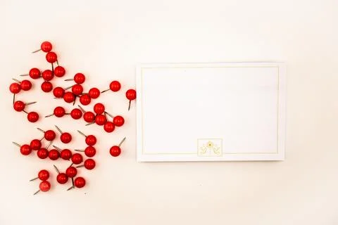 Clustered Creativity A Colorful Array of Office Essentials. Stock Photos