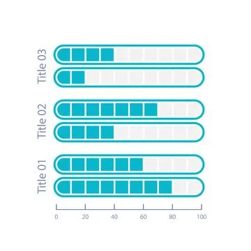 Clustered fragmented infographic chart design template イラスト素材