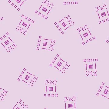 Clusters big data glyph seamless pattern Stock Illustration