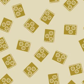 Clusters big data glyph vector seamless pattern Illustrazione stock