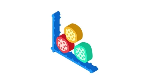 Clusters big data isometric icon animation Stock Footage 327281038